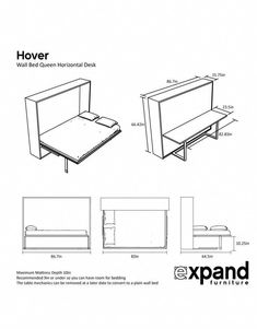 the bed frame and headboard are shown in this diagram