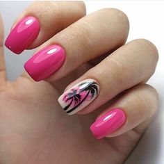 Tropical Nail Designs, Nail Drawing, Beauty Kit, Current Trends, Beautiful Nail Designs