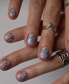 Male Nail Art Designs Simple, Guys Nails Designs, Aura Manicure, Chrome Nails Men, Nail Designs Japanese, Cat Inspired Nails, Guys Nail Designs, Nails Polish Designs, Nail Polish Ideas