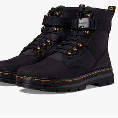 Dr. Martens Combs Tech Ii Combat Boot 11 M Brand New Original Box Not Available Tech Wear Women, Dr Martens Combs Tech, Tech Wear, Combat Boot, Boots Leather, Us Man, Work Shoes, Outfits Aesthetic, Shoes Black