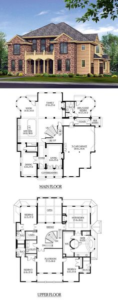 two story house plans with an open floor plan