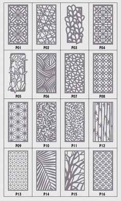 the instructions for laser cutting paper with different shapes and sizes, including flowers and leaves