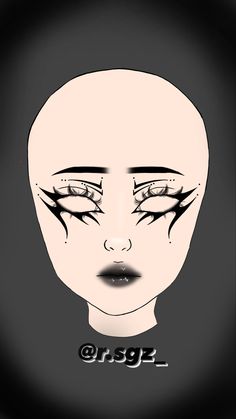 Lash Pattern Mapping, Gothic Anime Makeup, Alt Graphic Liner, Dragon Eyeliner, Goth Graphic Liner, Gothic Eyeliner Ideas, Halloween Eyeliner Ideas, Artistic Eyeliner, Black Graphic Liner