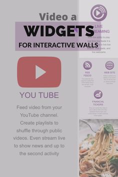 the video shows how to use widgets for interactive wallpapers, including videos