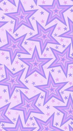 pink and purple stars on a white background