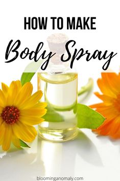 Diy Body Spray Recipes, Natural Body Spray, Vanilla Body Spray