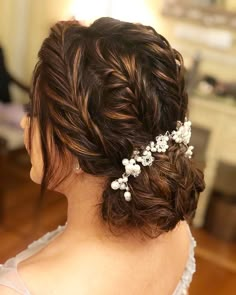 Indian Updo, Hair Pearls, Hairstyles Juda, Wedding Bun