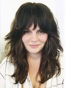 Nostalgic Charm Gorgeous Styles for Lengthy Locks Haircut For Big Forehead, Long Shag Haircut, Hot Hair Styles, Long Hair With Bangs, Haircuts For Long Hair, Long Hair Cuts, Great Hair, Aesthetic Hair