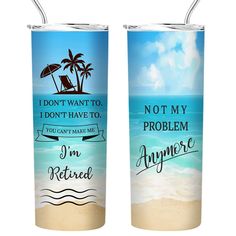 PRICES MAY VARY. ✅Retirement Gifts for Women: Looking for a nice retirement gifts for friend or coworker？Take a look at this retired 2024 tumbler gifts cup,whether used at home or on travel,it can keep drinks hot or cold,it’s designed with sand beach and blue sky what are exactly retired people want,they will be absolutely love it! She can use it every day after retirement if she want. ✅High Quality 18/8 Stainless Steel: Our double wall vacuum insulation, and a shatterproof lid make our insulate Retired People, Retirement Travel, Retirement Gifts For Women, Double Wall Tumblers, Metal Cups, Tumbler Cups Diy, Happy Retirement, Travel Tumbler, Tumbler Gift