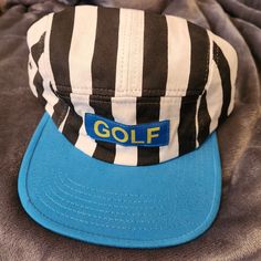 Vintage, Purchased At Tyler The Creator Show December 13th, 2014. Tyler The Creator Show, Camp Hat, Golf Wang, Tyler The Creator, Mens Golf, Cool Photos, Accessories Hats, Color Blue, Golf