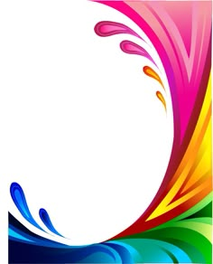 an abstract colorful background with water splashes