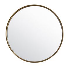 a round mirror on a white background