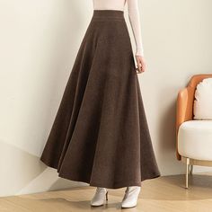 Winter Wool Skirt, Long Skirt Vintage, Long Wool Skirt, Womens Long Skirt, Skirt Winter, Skirt Wool, Yellow Daisy, Fishtail Skirt, Winter Skirt