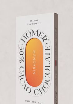 an unopened box with the label for homer's italian choco