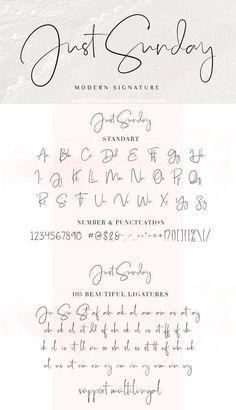 some type of handwriting that has been written in different font styles and colors on it