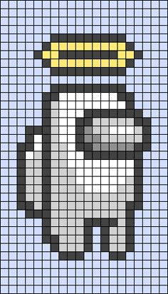 a pixellated image of a cartoon character