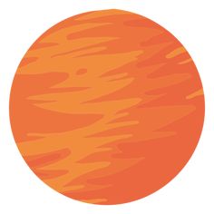 an orange planet with some clouds on it