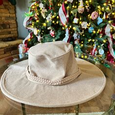 Adorable Taupe Hat, Nwt By Asm Casual Cream Felt Hat For Winter, Cream Wide Brim Felt Hat, Cream Hat For Fall Beach Outings, Winter Beige Sun Hat With Curved Brim, Winter Vacation Hats With Adjustable Fit, Wide Brim Sun Hat For Winter Vacation, Casual Bucket Felt Hat For Spring, Adjustable Winter Hat For Vacation, Casual Felt Bucket Hat For Spring