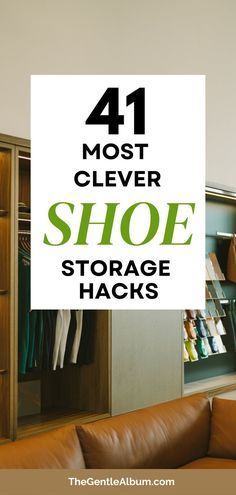 a living room filled with lots of furniture next to a wall mounted shoe storage rack