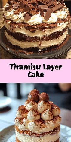 Satisfy your sweet tooth with this Tiramisu Layer Cake, blending creamy mascarpone and rich coffee flavors in a stunning layered cake. Perfect for celebrations or everyday indulgence. Easy step-by-step recipe to create this show-stopping dessert! #TiramisuLayerCake #CoffeeDessert #BakingLove