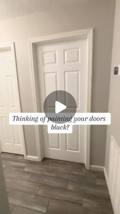 Paint Inside Door, Painting Doors Interior, Inside Doors Ideas, Indoor Door Colors, Paint Doors Interior, How To Paint Interior Doors, Interior Door Colors Ideas, Update Interior Doors, Paint Doors Black