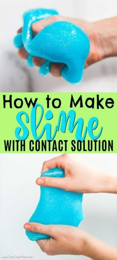 how to make slime with contact solution