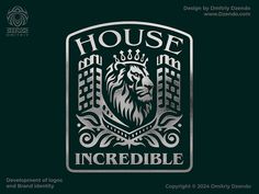 the logo for house incrediblee, which is designed by dandy davidson