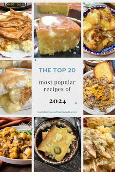 the top 20 most popular recipes of 2012, including casseroles and breads