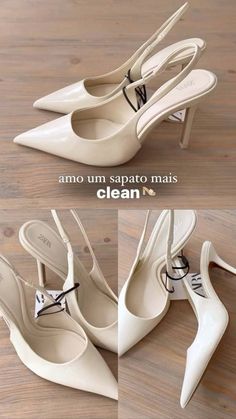 Salto branco da Zara para deixar seu look luxuoso e chique, para mulheres empoderadas. Clique no Pin!!    Scarpin | Mule | Zara | Luxo | Empoderamento | Empreendedorismo | Rica | Branco | Salto Alto. Comfortable Dress Shoes For Women, Comfortable Dress Shoes, Fairy Shoes, Trendy Heels, Expensive Shoes, Stunning Shoes, Fancy Shoes