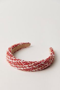 Add the perfect finish to any ‘fit with this effortlessly essential headband featured in a puffed, tweed texture with staple plaid printing throughout for an added timeless touch. | Cloud Nine Headband by Free People in Red Red Houndstooth, Tweed Texture, Red Headband, Cloud Nine, Hair Accessories Headbands, Sky Blue, Free People, Hair Accessories, Plaid