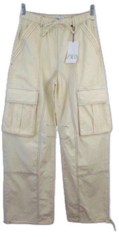 White Pants With Multiple Pockets, White Summer Pants With Multiple Pockets, Fitted Pants With Contrast Stitching For Spring, Fitted Parachute Pants With Multiple Pockets For Spring, White Cargo Pants With Patch Pockets For Summer, White Cargo Jeans With Multiple Pockets For Summer, White Cargo Jeans With Patch Pockets For Spring, White Summer Cargo Pants With Patch Pockets, White Spring Cargo Jeans With Patch Pockets