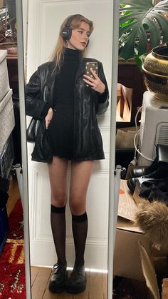 All Black Spooky Outfit, Medium Sized Women Fashion, 2015 Grunge Outfits, London Grunge Fashion, Alternative Fall Fashion 2023, Black And Red Formal Outfit, Black And Red Valentines Outfit, Cold Weather Outfits For Going Out, 2023 Alt Fashion