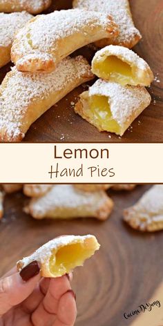 The BEST Lemon Hand Pies Baked Hand Pies Recipes Easy, Baked Hand Pies, Hand Pies Easy, Lemon Hand Pies, Pies Easy, Lemon Bar Cookies, Mini Pie Recipes, Lemon Pie Filling