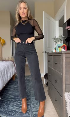 Shop our Influencers' top picks on Amazon Dressed Up Jeans Outfit Night Out, Nice Fall Outfits For Dinner, Women Amazon Outfits, How To Look Professional, Fashion Inspo 2024, Fresh Outfits For Women, Dressy Tshirt Outfits, Mid Size Fall Outfits 2024, Early Fall Outfits Late Summer Casual