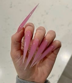 Nails Board, Easy Slider, Pink Stiletto Nails, Thrift Board, Stilleto Nails Designs, Bubble Nails, Long Stiletto Nails, Punk Nails, Crazy Nails