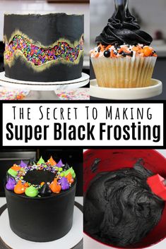 the secret to making super black buttercream