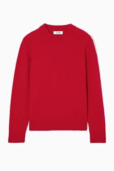 New Arrivals - COS PT Valentino Shirt, Beige Skirt, Cashmere Jumper, Knitwear Women, Red Sweaters, Jumpers And Cardigans, Winter Collection, Cashmere Sweaters, Crew Neck Sweater