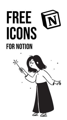 a woman holding a sparkler with the words free icons for notion on it