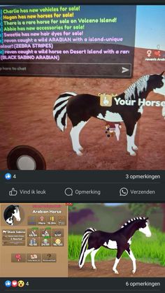 an animated horse is shown on the computer screen