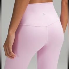 New With Tags Lululemon Align High Rise Pant 28” Vitapink. Light Pink. Size 12. Can Be Used For Gym Attire. Athletic Wear. Yoga. Loungewear. Running. Athleisure Attire. Leggings, Tights. Rare To Find. Pink Lululemon Leggings, Light Pink Leggings, Lululemon Tights, Dr Wardrobe, Lululemon Pink, Pink Lululemon, Gym Attire, Plane Ride, Lulu Leggings