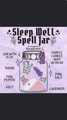 Dream Spell, Witchcraft Diy, Crystal Healing Chart, Spells For Beginners, Jar Spells