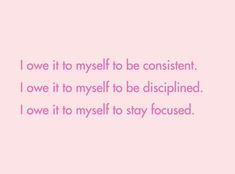 a pink background with the words i own it to my self to be confidentent