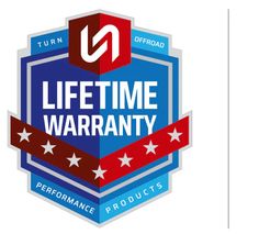 the logo for life time warrant, which is on display in front of a white background