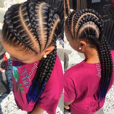 Dope feed ins by @_jazitup Kids Feed In Braids, Goddess Braid Styles, Hair Canvas, Side Braids, Feed In Braids, Kid Hair, Braid Inspiration, French Braid Hairstyles, African Hair