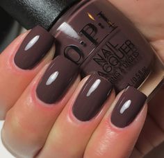 Nail Polish Colors Winter, Opi Nail Polish Colors, Opi Gel Nails, Brown Nail Polish, Brown Nail, Gel Nail Colors, Makijaż Smokey Eye, Gel Polish Colors