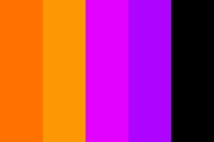 an orange, purple and green color scheme with vertical lines in the middle that are horizontal