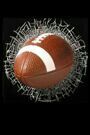 an image of a football through a fence