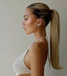 Use this wax stick for the perfect slick ponytail #ad Slick Ponytail, Slicked Back Ponytail, A Ponytail, Slicked Back Hair, Slick Hairstyles, Low Ponytail, Sleek Ponytail, Sleek Hairstyles, High Ponytails