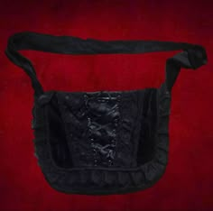 Gothic Bag Diy, Goth Bags, Goth Purse, Gothic Purse, Recycled Clothes