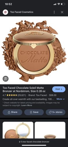 Too Faced Cosmetics, Bronzer